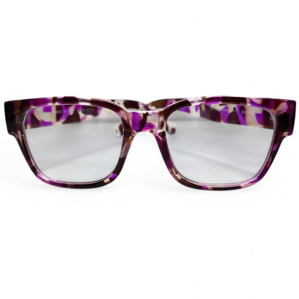 Bluvue Blue Light Blocking Glasses Multicolor Tortoise Frames - No prescription